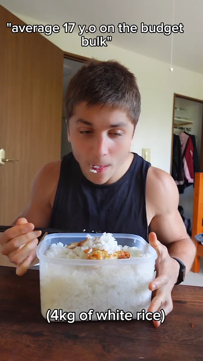 4kg of White Rice Bulking on the Budget #bulk #bulking #gymbro #gymfitness #gymmotivation #fitness