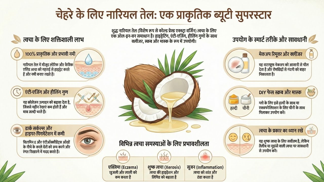 नारियल तेल के 10 अनोखे फायदे/amazing hacks for coconut oil//healthy life with me
