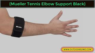 Mueller Tennis Elbow Support Black One Size Fits Most Review and Buying Guide by outdoorsumo