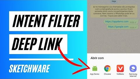 Sketchware - Intent filter (abrir app)