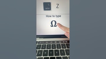 How to type Ω Omega  #macbooktips #keyboard #macshortcuts