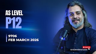 9706 P12 Feb/Mar 2026 As level Accounting yearly Past paper solution
