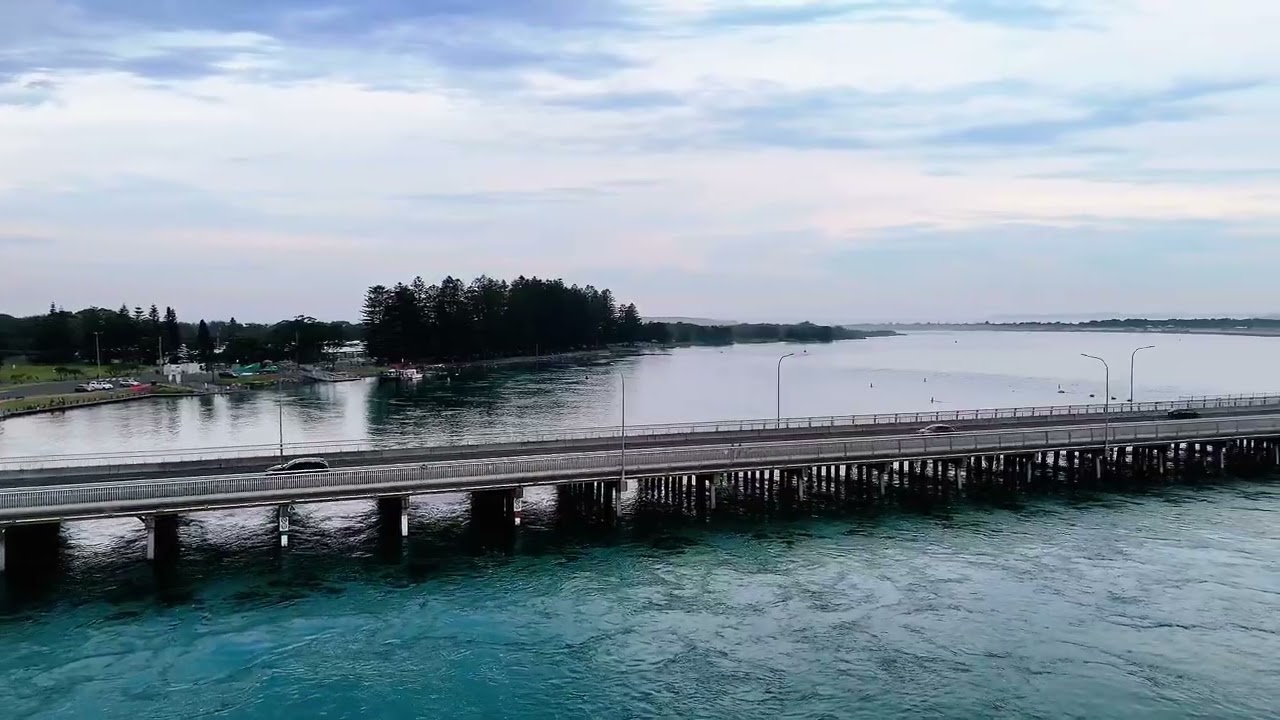 lake Illawarra featuring Windang Bridge Windang NSW Australia 