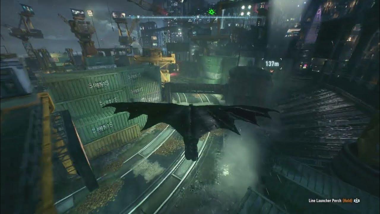 BATMAN: ARKHAM KNIGHT-Port Adams Riddler Trophies - YouTube