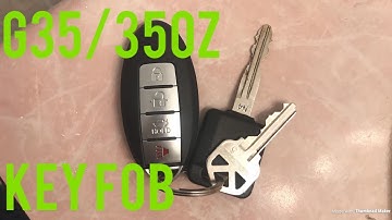 G35 How to Program Key Fob!!