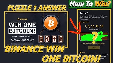 How to Win One Bitcoin || Binance Bitcoin Button Game|| Win One Bitcoin Puzzle Answer #BitcoinButton