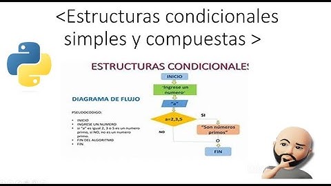 Estructuras condicional simples y compuesta con python