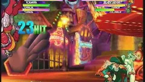 MvC2: Iceman Combos Freeze Throw [after Arctic Attack]