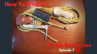 Quick Easy Boat Project - How to Whip a Sailboat Line