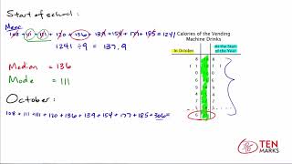 This video explains how and why to use mean, meadian, mode using a
stem leaf plot. for more videos instructional resources, visit
tenmarks.com. t...
