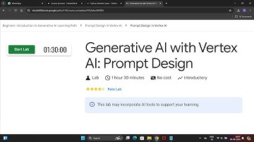 Generative AI with Vertex AI: Prompt Design Lab Exercise -1