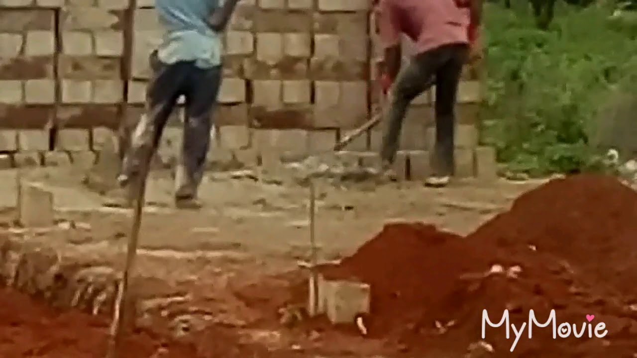 Bétonnage des fouilles pour la construction d'une Villa 5 pièces - YouTube