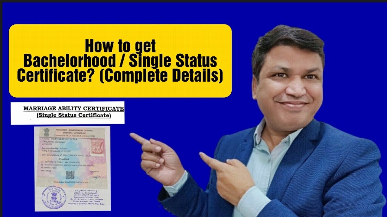 How to get a Single Status Certificate? Explained in Hindi - YouTube