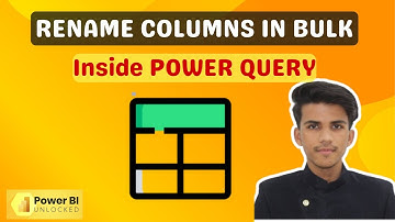 RENAME COLUMNS In Bulk Inside Power Query Editor 2025 | Power BI Tutorial