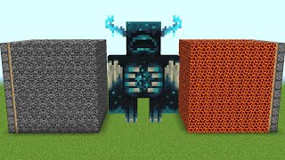 bedrock + warden + tnt = ???