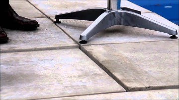 Discover a system for quick table top alignment and a stable table base