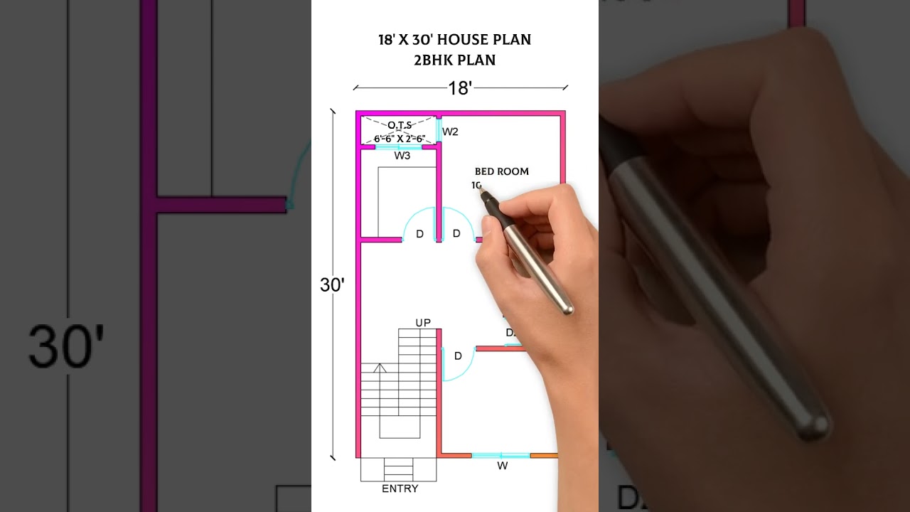 Building an 18x30 HOUSE PLAN for 2BHK!