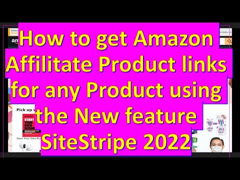 Amazon Associates link to any page with SiteStripe | How to find any Affiliate Product links 2022