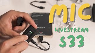 S33 Wireless Lavalier Microphone for Livestreaming and Vlogging