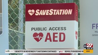 Local officials install AED at Dauphin County park