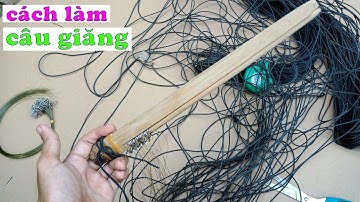 Hướng dẫn CÁCH LÀM CÂU GIĂNG câu cá lóc, trê, lăng, ngát  Câu giăng trên sông, ruộng