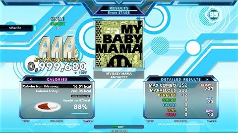 MY BABY MAMA (ESP-9) PFC 32p (StepMania, Judge 6)