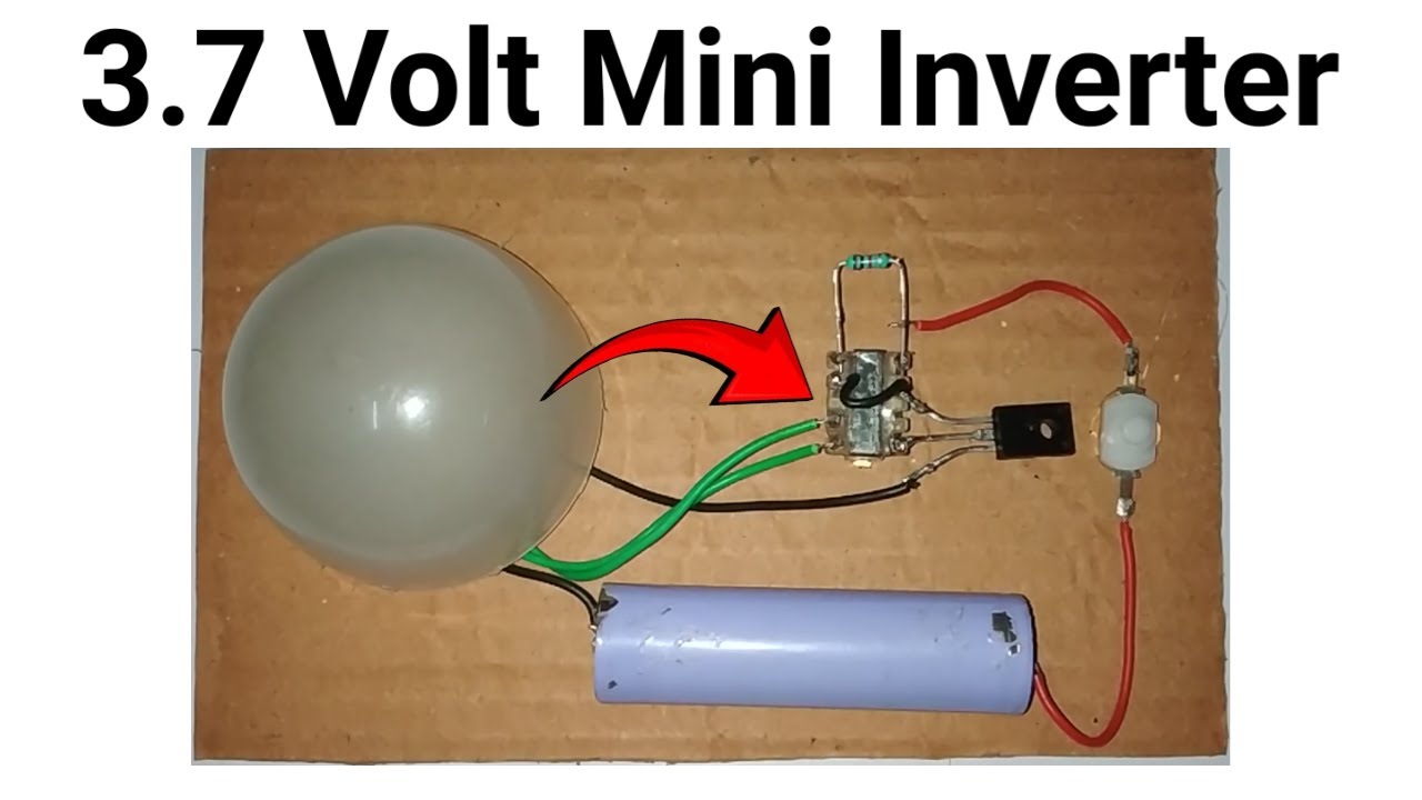 How To Make 3.7 Volt Mini Inverter At Home || @SamarExperiment - YouTube