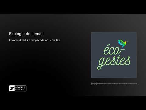 Ecologie de l'email