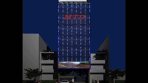 Thiết kế lắp đặt đèn led trang trí tòa nhà cao ốc