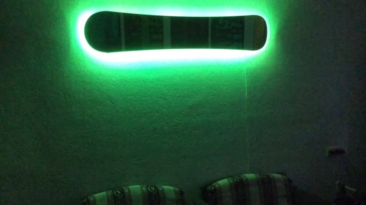 Snowboard LED lamp YouTube