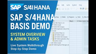 SAP S/4HANA BASIS Demo | End-to-End Overview of BASIS Administration