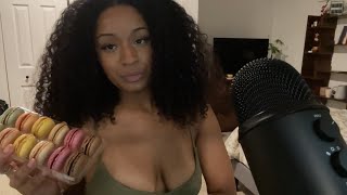 asmr macaron eating sounds