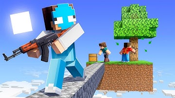 I Added GUNS to Minecraft Skyblock...
