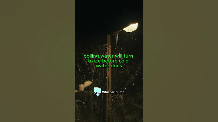 The Hot Water Freeze Fact ❄️🔥 #facts #didyouknow #shorts #science