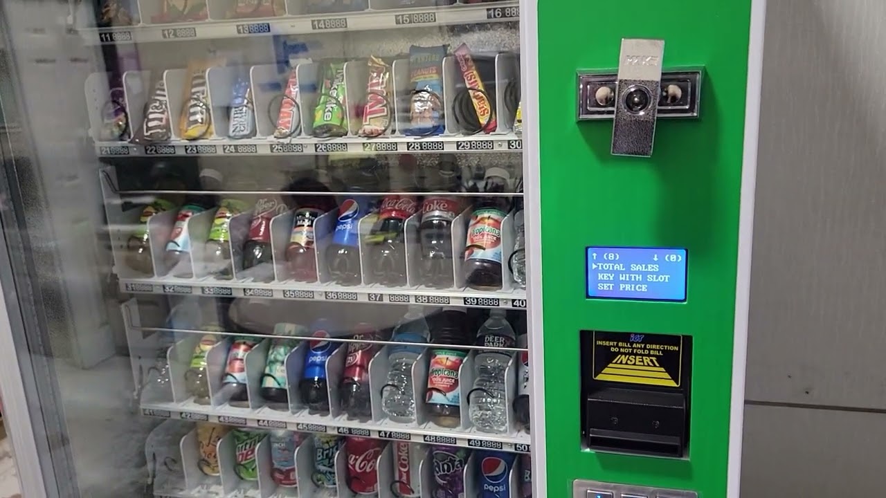 How to turn on and off lights on TVC America Vending machine. password ...