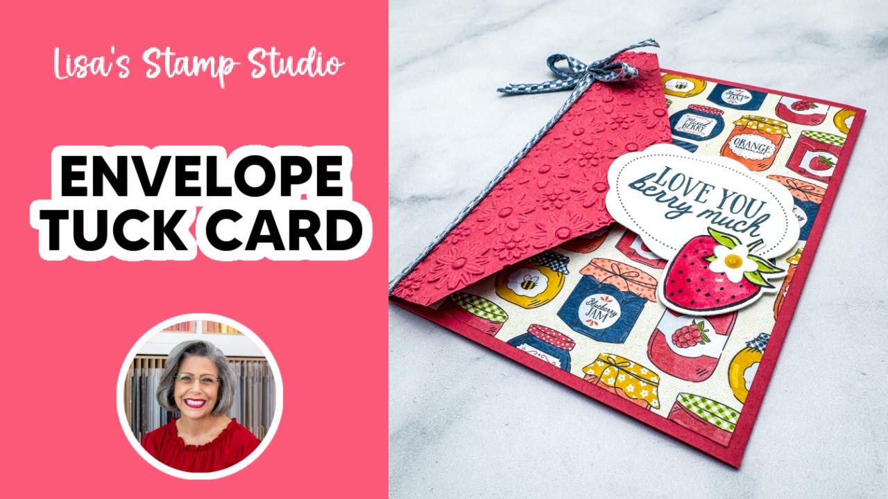 Создайте эту простую самодельную открытку с застежкой-конвертом.