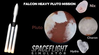 Falcon Heavy Pluto Mission in Spaceflight Simulator 1.6