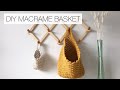 DIY: HANGING MACRAME BASKET | MAKE A MACRAME BASKET | MACRAME TUTORIAL | INTERMEDIATE MACRAME