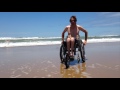 Wheelchair on the beach offroad and sand