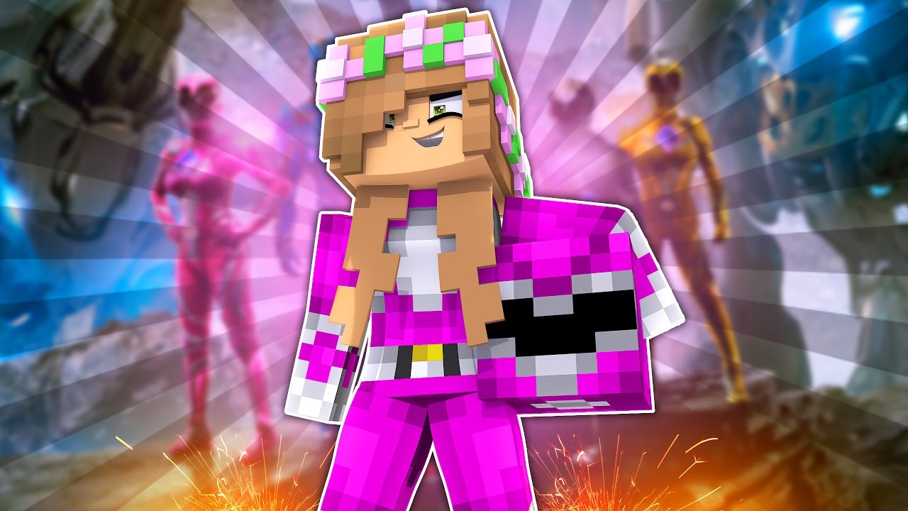 LITTLE KELLY BECOMES THE PINK POWER RANGER! Minecraft 