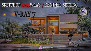 SKETCHUP IT | V-Ray 7 Sketchup 2024 exterior | Realistic Render Settings | Render Setting |#vray