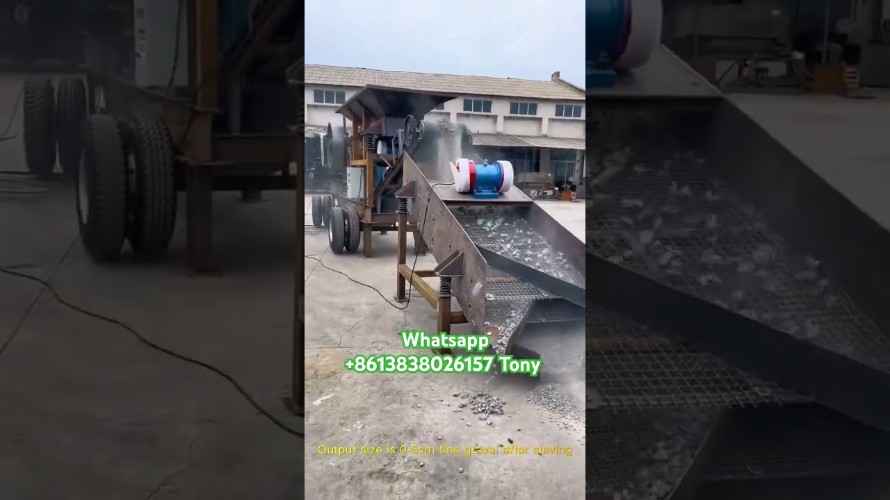 50TPH PE 400X600 mobile jaw crusher with screen 