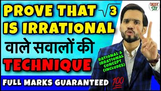 Irrational Numbers | Prove That Root 3 is Irrational Number | Irrational Numbers For Class 7/8/9/10