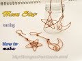 Moon and Star earring - Night sky jewelry set 411