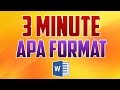 Word 2016 : How to Format Paper in APA Style