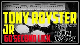 Tony Royster Jr Drum Fill - 60 Second Lick Lesson - Nick Bukey