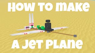 How To Make A Jet Plane! Roblox Road To Grambys Tutorial