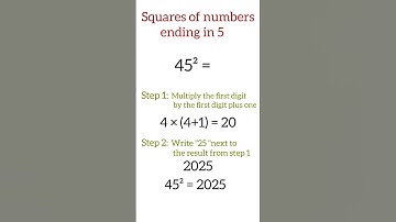 Square of numbers ending in 5| #tipsandtricks  #maths #bankexam #mathhacks #shortvideo