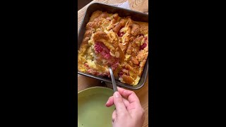 Raspberry frangipane croissant bake | Good Food