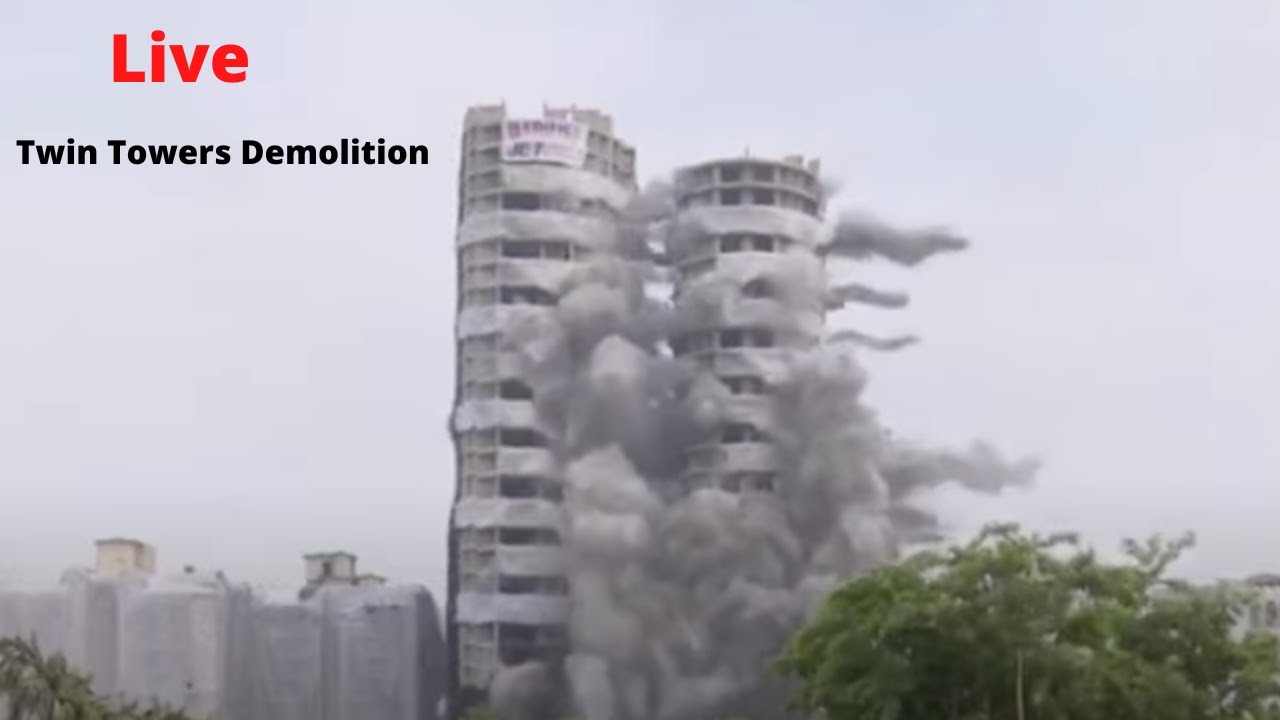 Live:Twin Towers Demolition